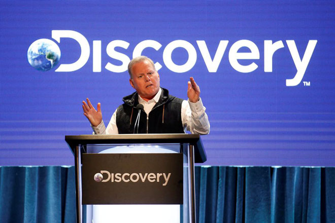 Giám đốc điều hành Tập đoàn Warner Bros. Discovery, ông David Zaslav, thông báo sẽ tích hợp hai nền tảng phát trực tuyến HBO Max và Discovery+ thành một nền tảng chung. Ảnh: Reuters