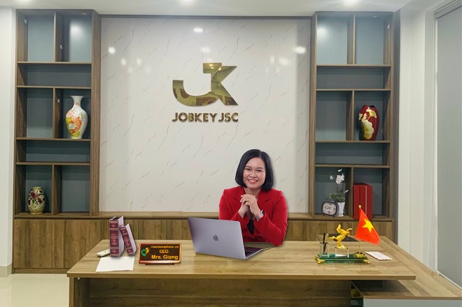 CEO Đỗ Ngọc Kiều Giang – giám đốc điều hành Jobkey tại TP. Hồ Chí Minh