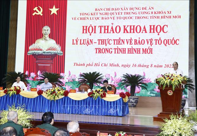 Chủ tịch nước Nguyễn Xuân Phúc phát biểu. Ảnh: Thống Nhất/TTXVN