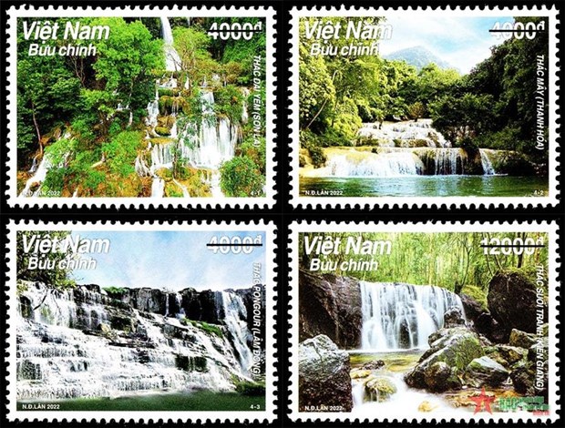 The stamps, measuring 43x32mm, were designed by painter Nguyen Duc Lan. (Source: qdnd.vn)