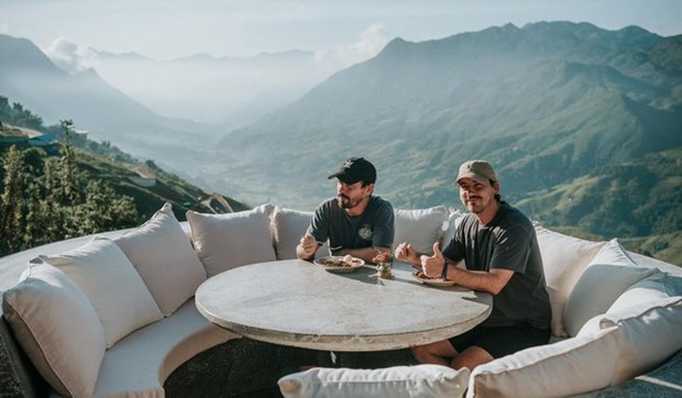 Members of Canadian pop/rock country band The Moffatts shot a music video in Sa Pa, a favourite destination in northern Vietnam. (Photo courtesy of HAY Glamping Music Festival)