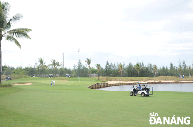 Sân BRG Da Nang Golf Resort đã sẵn sàng để đón các vận động viên chuyên nghiệp đến tham dự giải đấu. Ảnh: THU HÀ