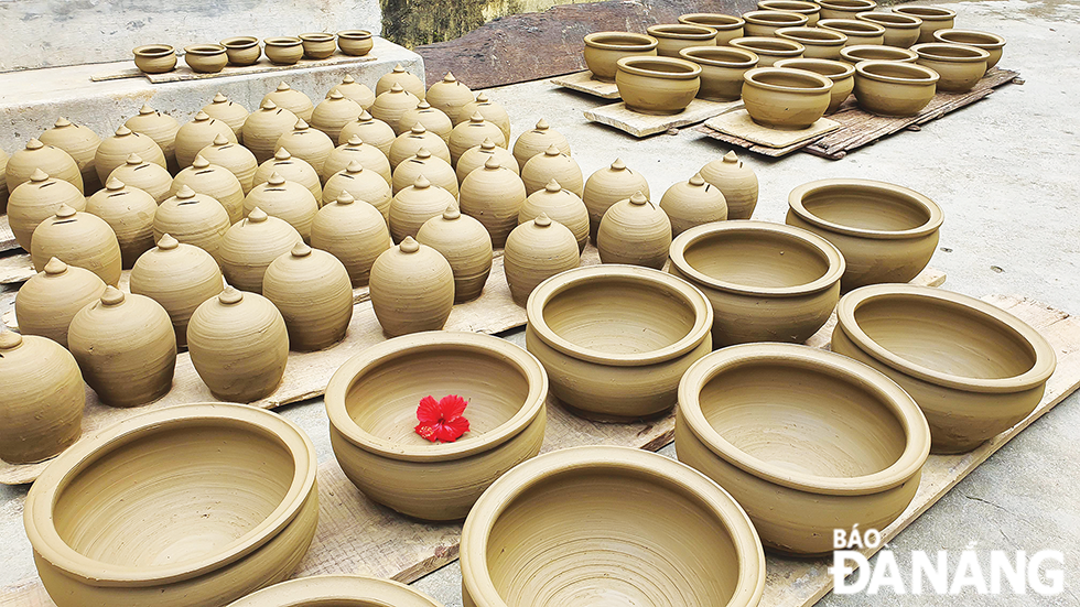 Thanh Ha pottery is made from clay.