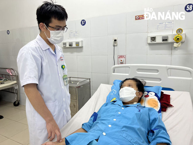 Sản phụ T. đã qua cơn nguy kịch, đang được theo dõi tại Bệnh viện Đà Nẵng. Ảnh: Bệnh viện Đà Nẵng cung cấp