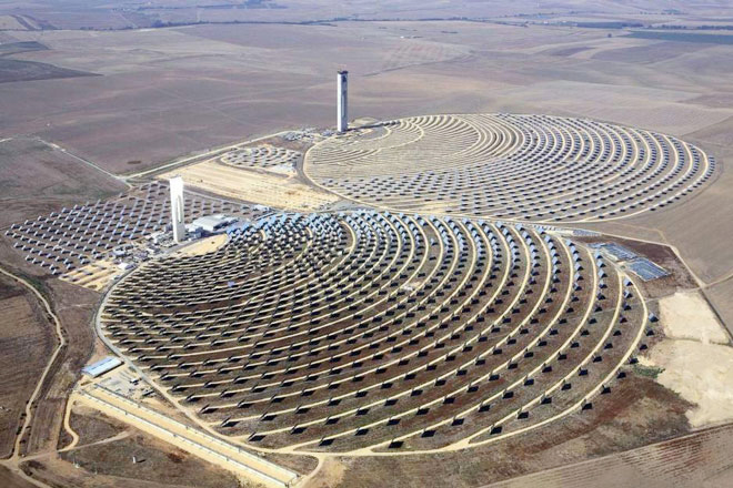 Trạm năng lượng mặt trời Ouarzazate tại Maroc. Ảnh: Ejatlas