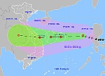 Từ trưa 27-9, vùng biển ngoài khơi từ Quảng Bình đến Ninh Thuận bắt đầu có gió mạnh cấp 8-9