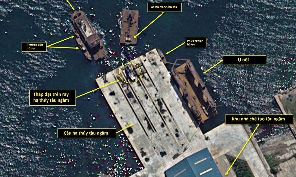 Triều Tiên có thể sắp hạ thủy tàu ngầm mang tên lửa đạn đạo