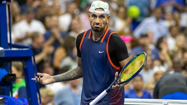 Nick Kyrgios vào tứ kết US Open 2022. (Nguồn: Getty Images)