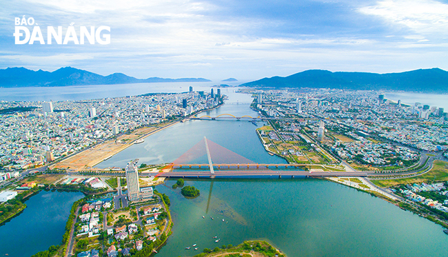 Urban zoning planning creates motivation and space to attract investment in socio-economic development. Here is the image of ‘Subdivision along the Han River and its eastern bank’. Photo: TRIEU TUNG