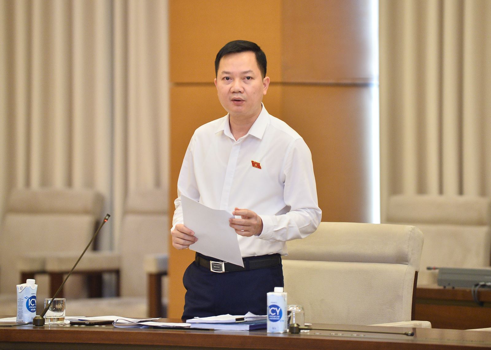 Đại biểu Trịnh Xuân An - Ủy viên chuyên trách Ủy ban Quốc phòng và An ninh.
