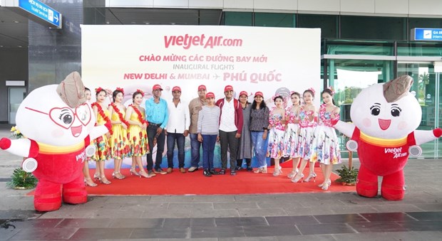 An event to welcome new routes linking Phu Quoc and India (Source: vietjetair.com)