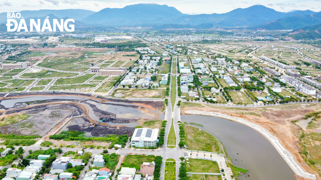 New urban area formed along the extended Nguyen Tat Thanh route whose section runs through Lien Chieu District. Photo: XUAN SON