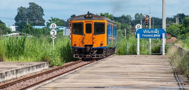 The railway service connecting Thailand’s Nong Khai province with Thanaleng station in Laos has resumed operation since September 16. (Photo: railwaygazette)