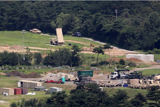 THAAD được lắp đặt tại căn cứ quân sự ở Seongju (Hàn Quốc). (Ảnh chụp ngày 18-8)  Ảnh: Korea JoongAng Daily