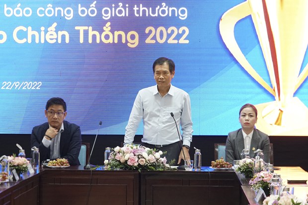 Trưởng đoàn thể thao Việt Nam, ông Trần Đức Phấn chia sẻ thông tin về sự việc vận động viên Việt Nam dính doping tại SEA Games 31. (Ảnh: CTV/Vietnam+)