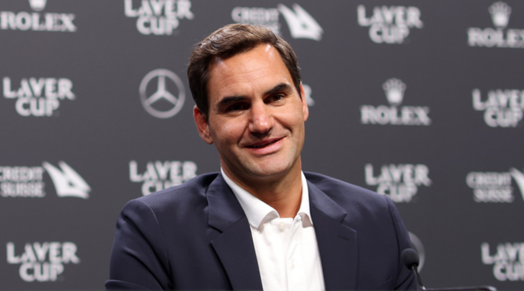 Federer chia sẻ rất tự hào khi được kết thúc sự nghiệp tại Laver Cup. Ảnh: LaverCup