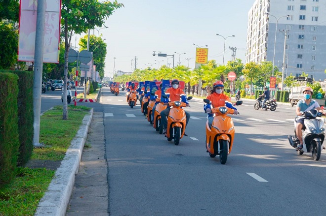 Ahafast - Giao hàng bằng xe máy điện chính thức phục vụ người dân Đà Nẵng