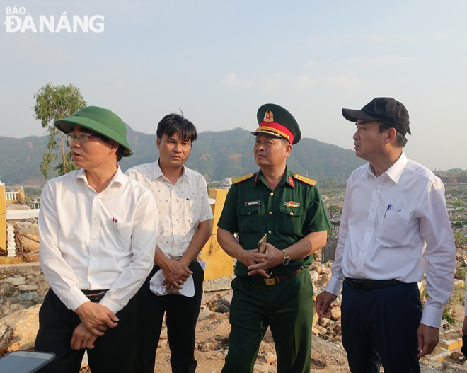 Lập ban chỉ huy công trình khẩn cấp khắc phục hư hỏng tại nghĩa trang Hòa Sơn