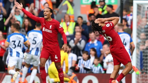 Liverpool chia điểm ngay trên sân nhà. (Nguồn: Getty Images)