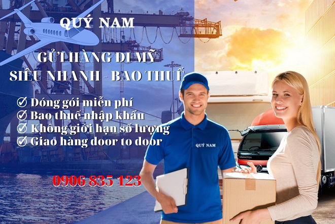 Gửi hàng sang Mỹ giá rẻ tại Quý Nam.