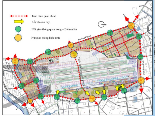 Quy hoạch các điểm nút, đầu mối giao thông, trong đó có tuyến giao thông ngầm theo hướng đông tây dọc theo trục tuyến đường Trưng Nữ Vương.	