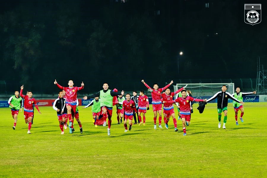 U17 Lào giành vé dự VCK U17 châu Á 2023 - Ảnh: LĐBĐ Lào