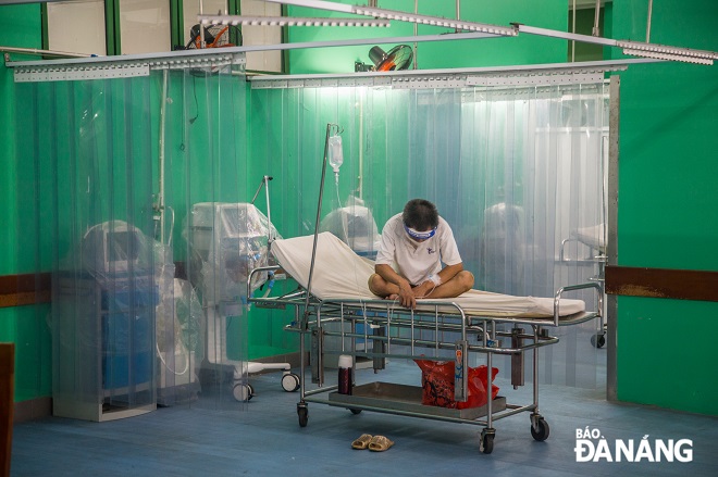 The prophylactic isolation area for monkeypox patients at the Da Nang General Hospital.