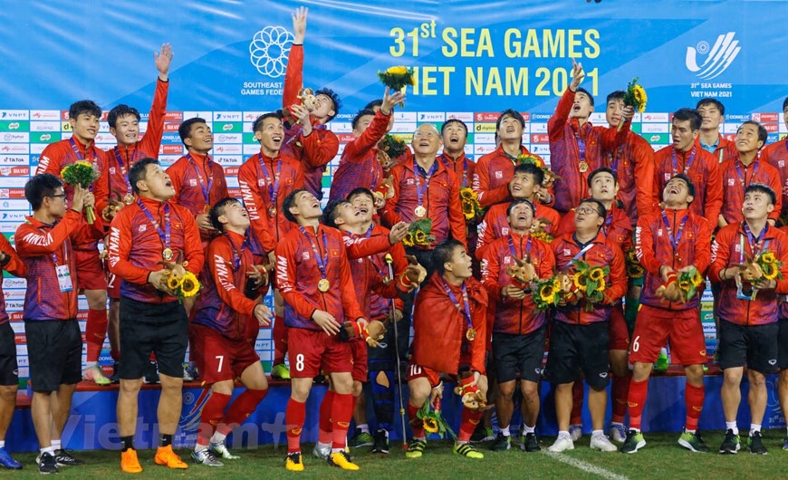 Thành tích gần nhất của HLV Park Hang-seo là đưa U23 Việt Nam vô địch SEA Games 31. Ảnh: M.M