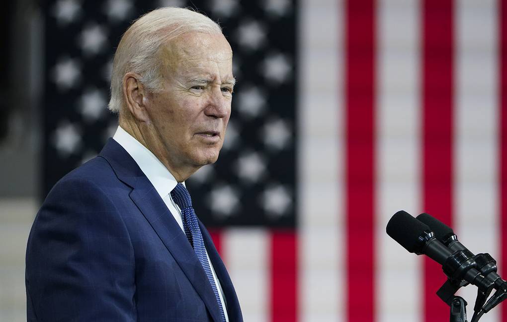 Tổng thống Mỹ Joe Biden phát biểu tại trụ sở của Ủy ban quốc gia đảng Dân chủ ngày 24-10. Ảnh: Getty Images