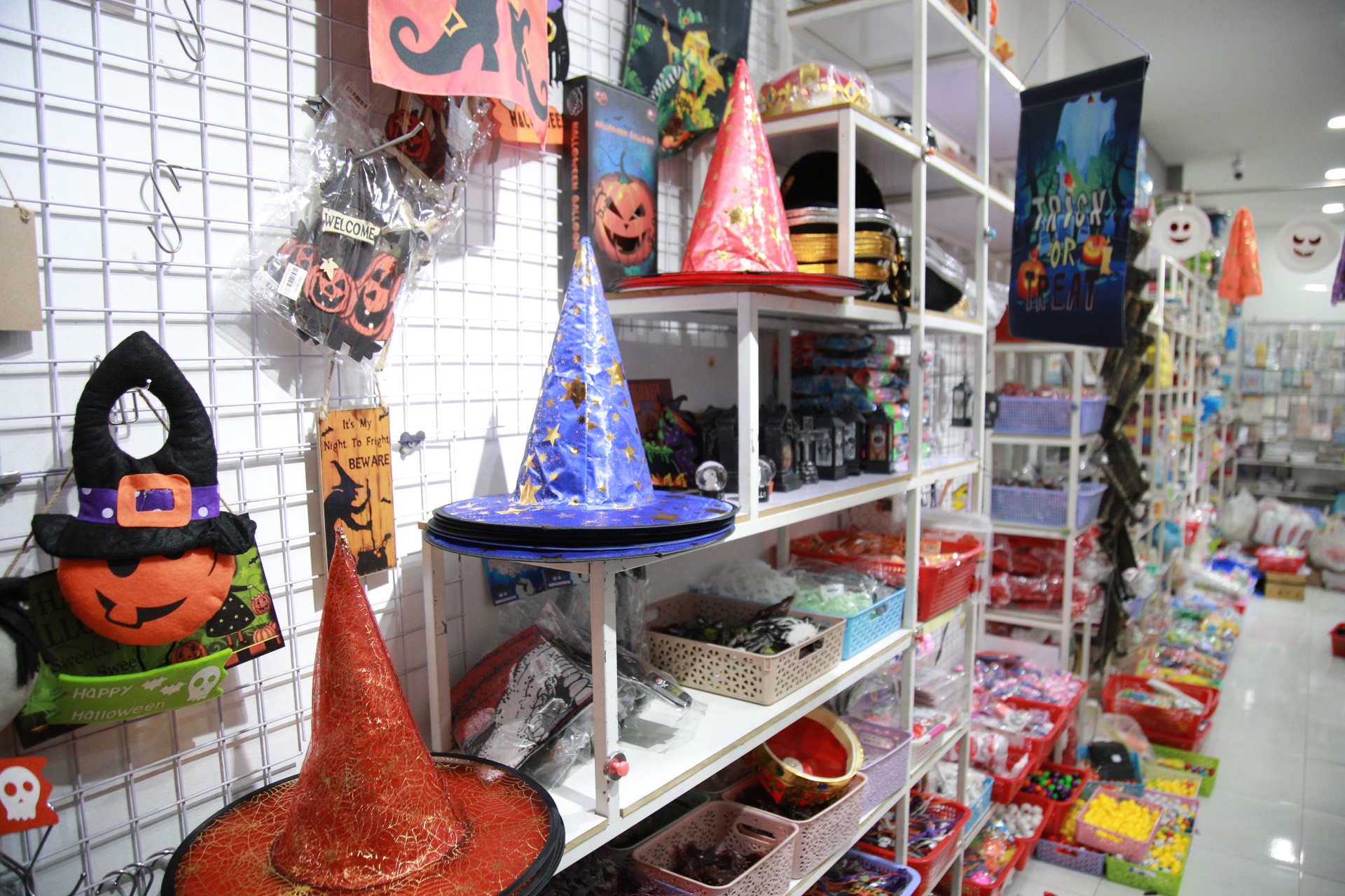 Witch hats and capes are also of interest to consumers.