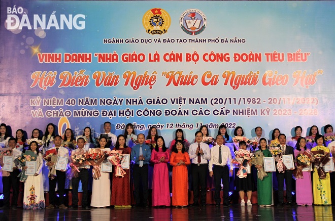 Vinh danh 40 nhà giáo là cán bộ Công đoàn tiêu biểu