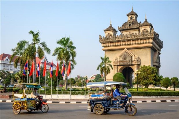 A street in Laos' Vientiane. (Photo: AFP/VNA)