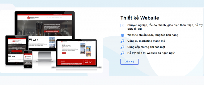 Thiết kế website chuyên nghiệp.