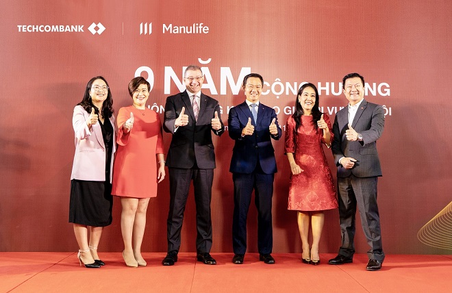 Đội ngũ Lãnh đạo Cấp cao của Techcombank và Manulife.