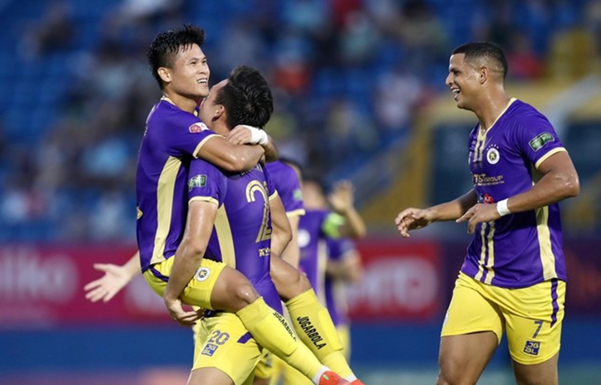 Hà Nội FC đã giành chức vô địch V-League thứ sáu trong lịch sử. (Ảnh: PV/Vietnam+)