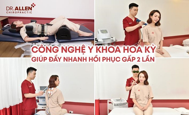 Diễn viên Thu Trang điều trị thoái hóa cột sống cùng công nghệ y khoa Hoa Kỳ.