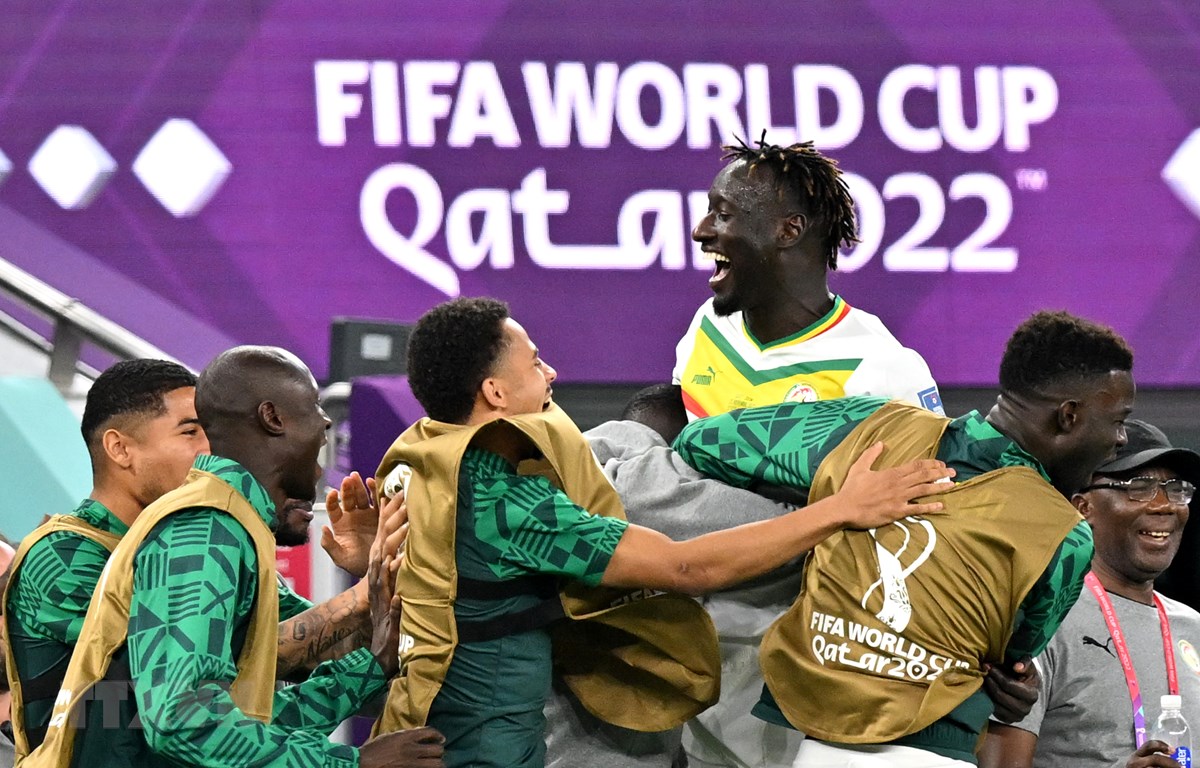 Senegal là đội bóng châu Phi đầu tiên thắng ở World Cup 2022. (Ảnh: AFP/TTXVN)