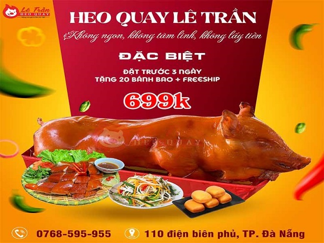 Heo quay cúng Tất niên ưu đãi 10% tại Đà Nẵng và Thành phố Hồ Chí Minh