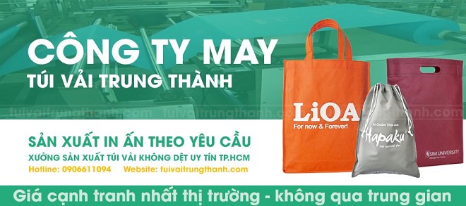 Công ty Túi vải Trung Thành sản xuất túi vải không dệt giá rẻ