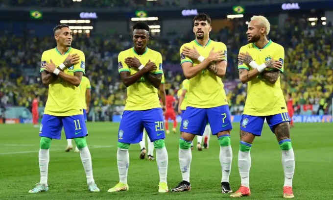 Với những gì đã thể hiện, Brazil được đánh giá là ứng viên số 1 cho ngôi vô địch World Cup 2022. Ảnh: Reuters.