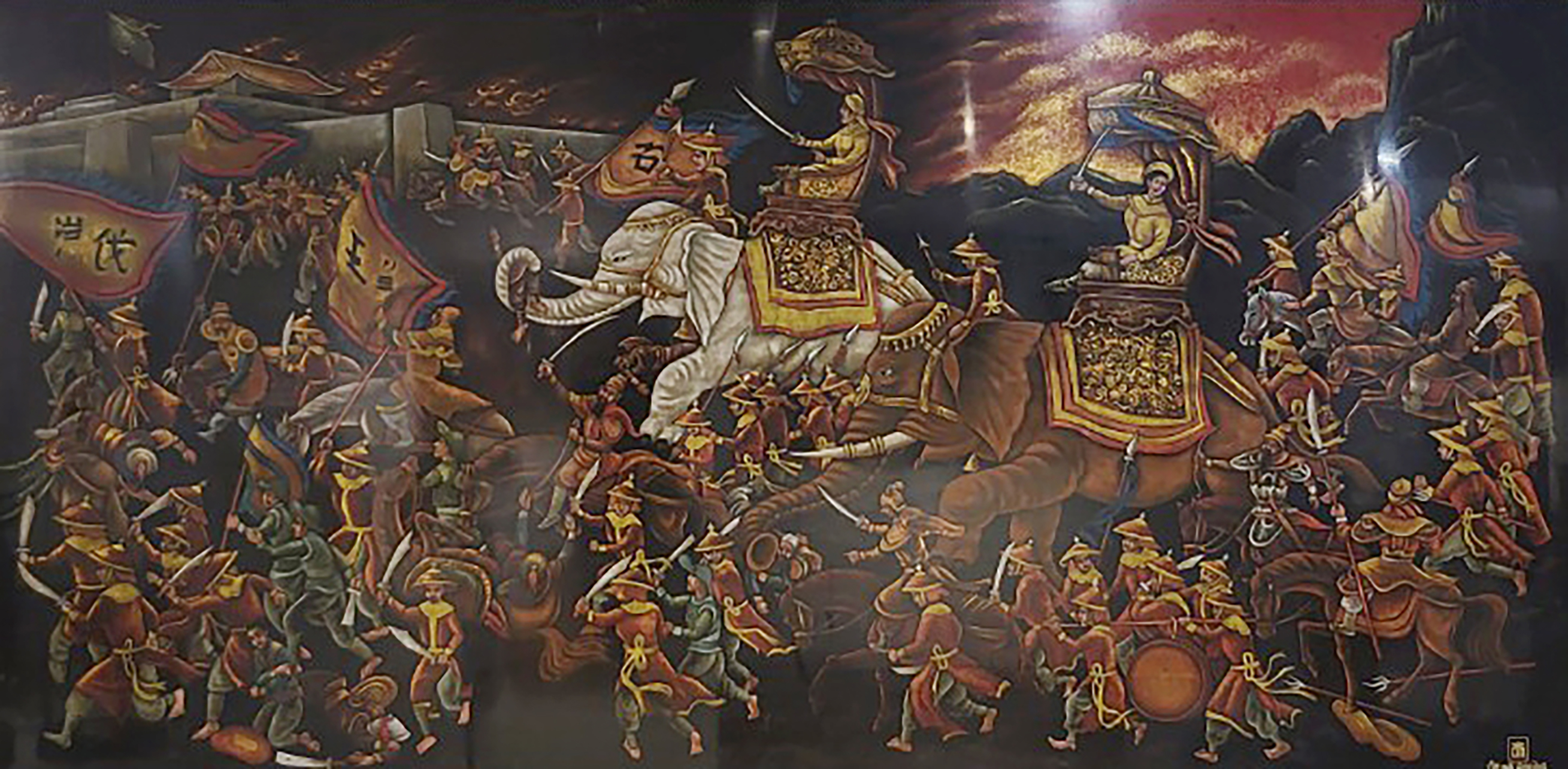 The 'Hai Ba Trung' work by painter Nam Tinh