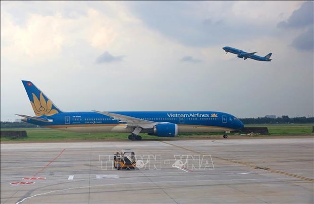 Planes are seen at Tan Son Nhat International Airport in Ho Chi Minh City. (File Photo: VNA)