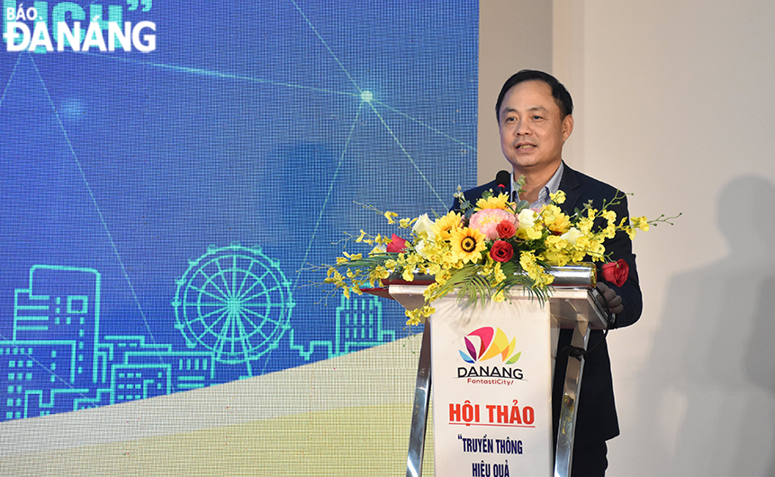 Theo ông Nguyễn Xuân Bình, Phó Giám đốc Sở Du lịch Đà Nẵng chuyển đổi số đang là xu thế tất yếu nhất là đối với ngành du lịch sau dịch bệnh. Ảnh: THU HÀ