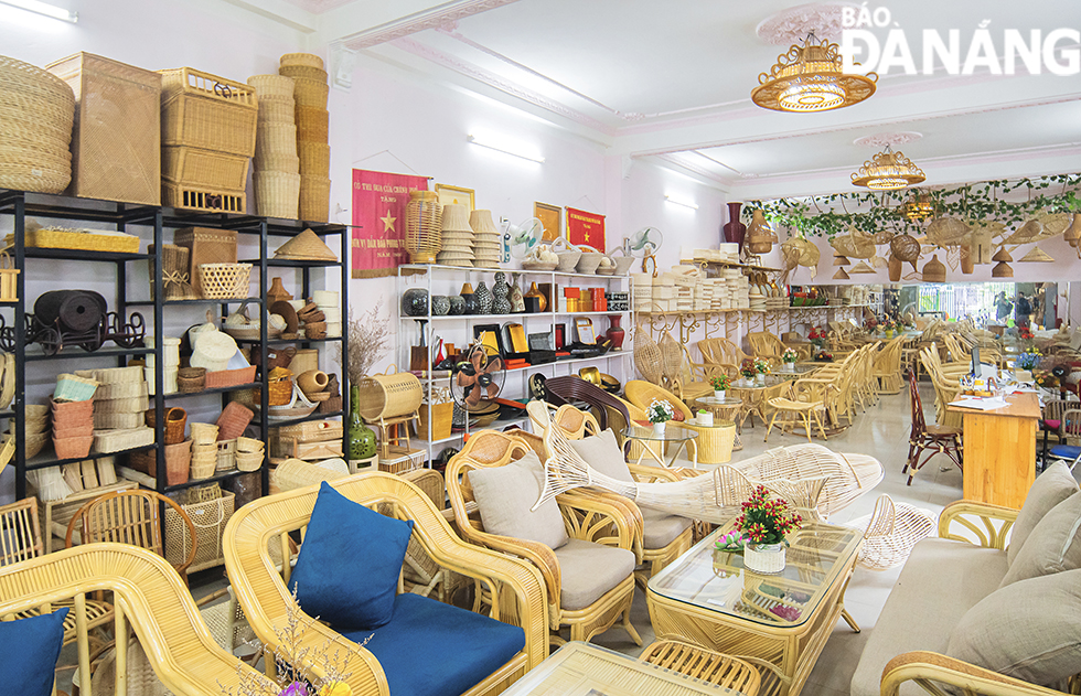 The cooperative's bamboo and rattan products are increasingly becoming popular thanks to their diverse and creative designs.