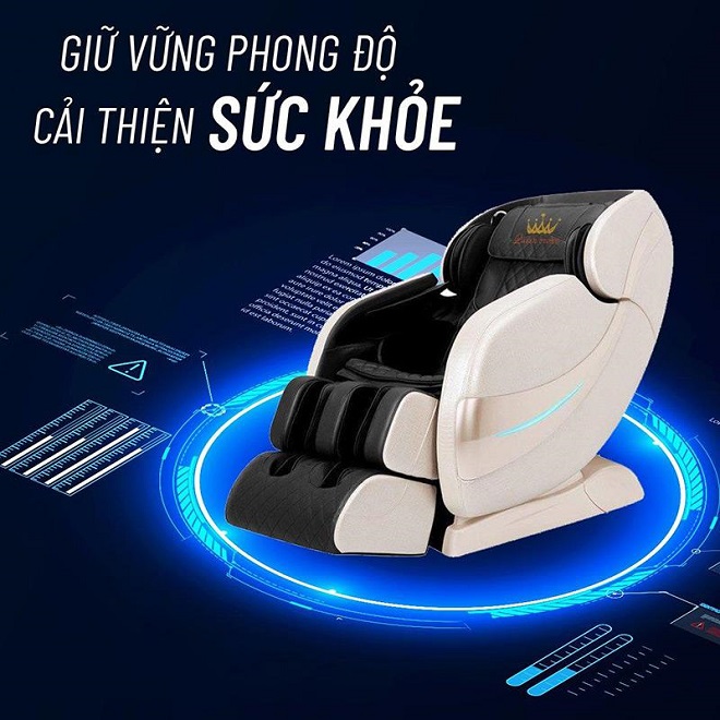 Queen Crown QC CX7 ứng dụng công nghệ massage thông minh.