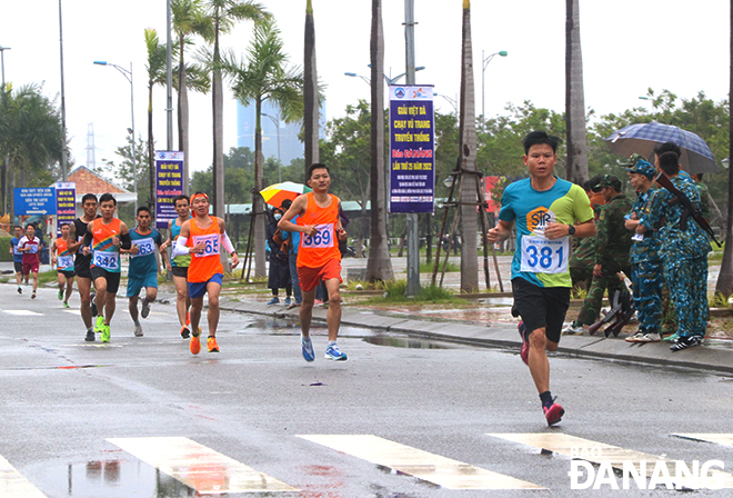 Male athletes at the competition