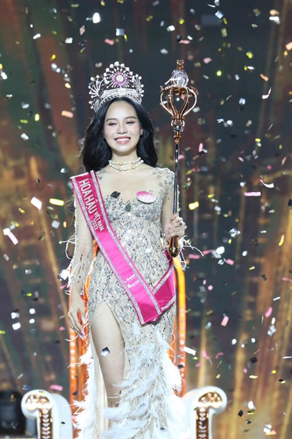 Huỳnh Thị Thanh Thuỷ was crowned Miss Việt Nam 2022 in the grand finale in HCM City on Friday night. Photo vtv.vn