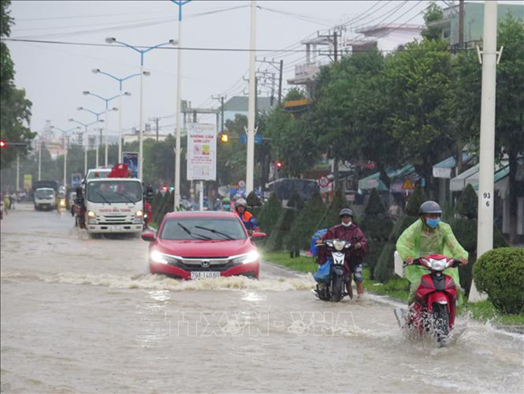  Thừa Thiên Huế đến Ninh Thuận có nơi mưa rất to.  Ảnh: TTXVN