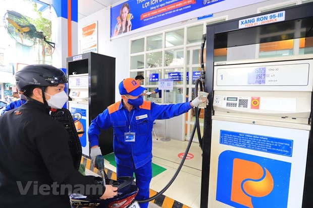 Một điểm bán xăng của Petrolimex. (Ảnh: PV/Vietnam+)