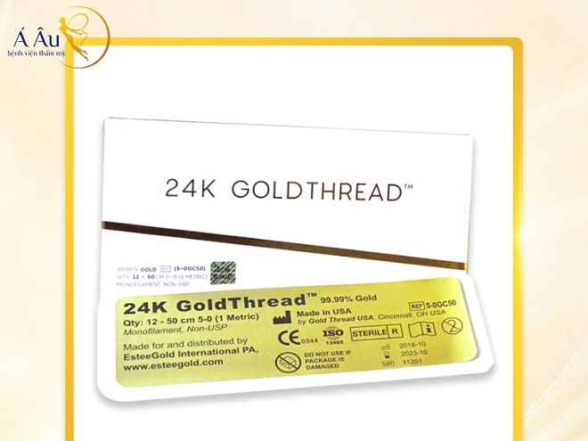 Sợi chỉ vàng 24K Gold Thread được tổ chức FDA Hoa Kỳ chứng nhận an toàn.